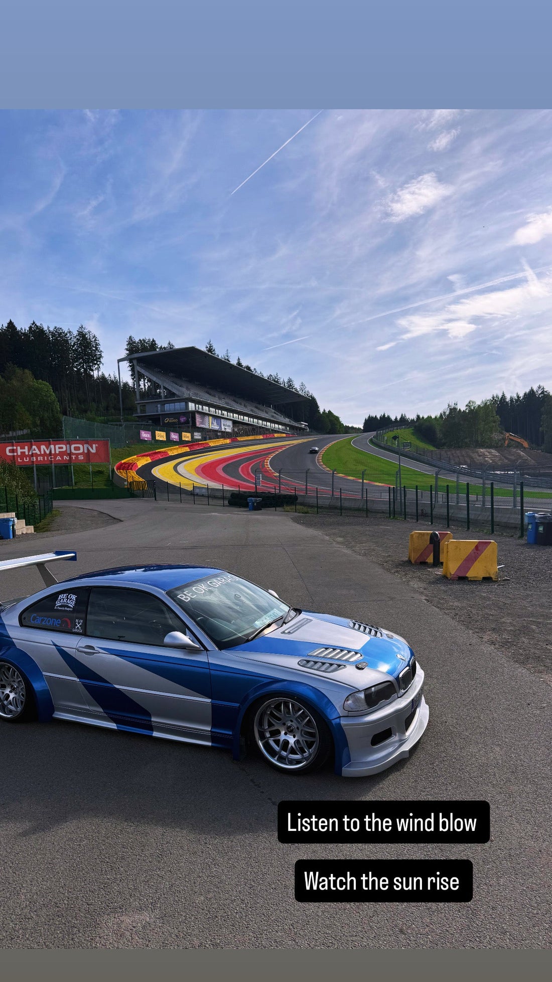 BMW E46 GTR at Spa-Francorchamps during the Be OK Garage Memorial Run